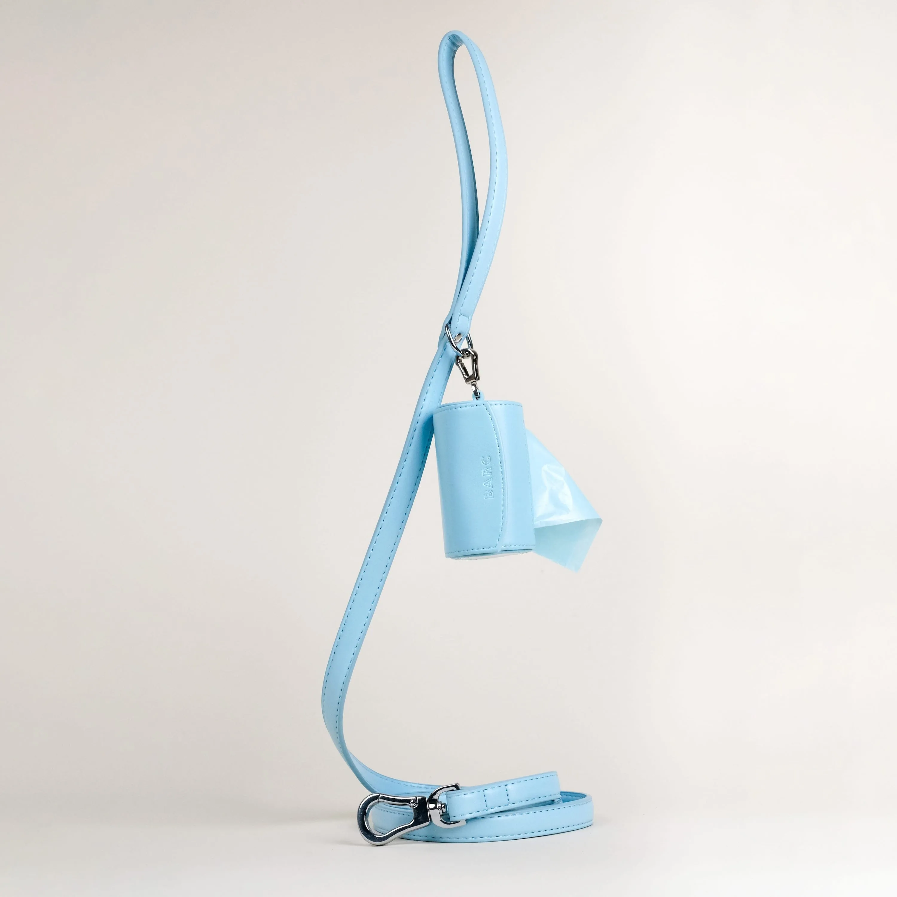 Vegan Leather Waste Bag Holder | Coastal Blue