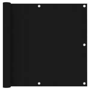 vidaXL Balcony Screen Black 90x600 cm Oxford Fabric