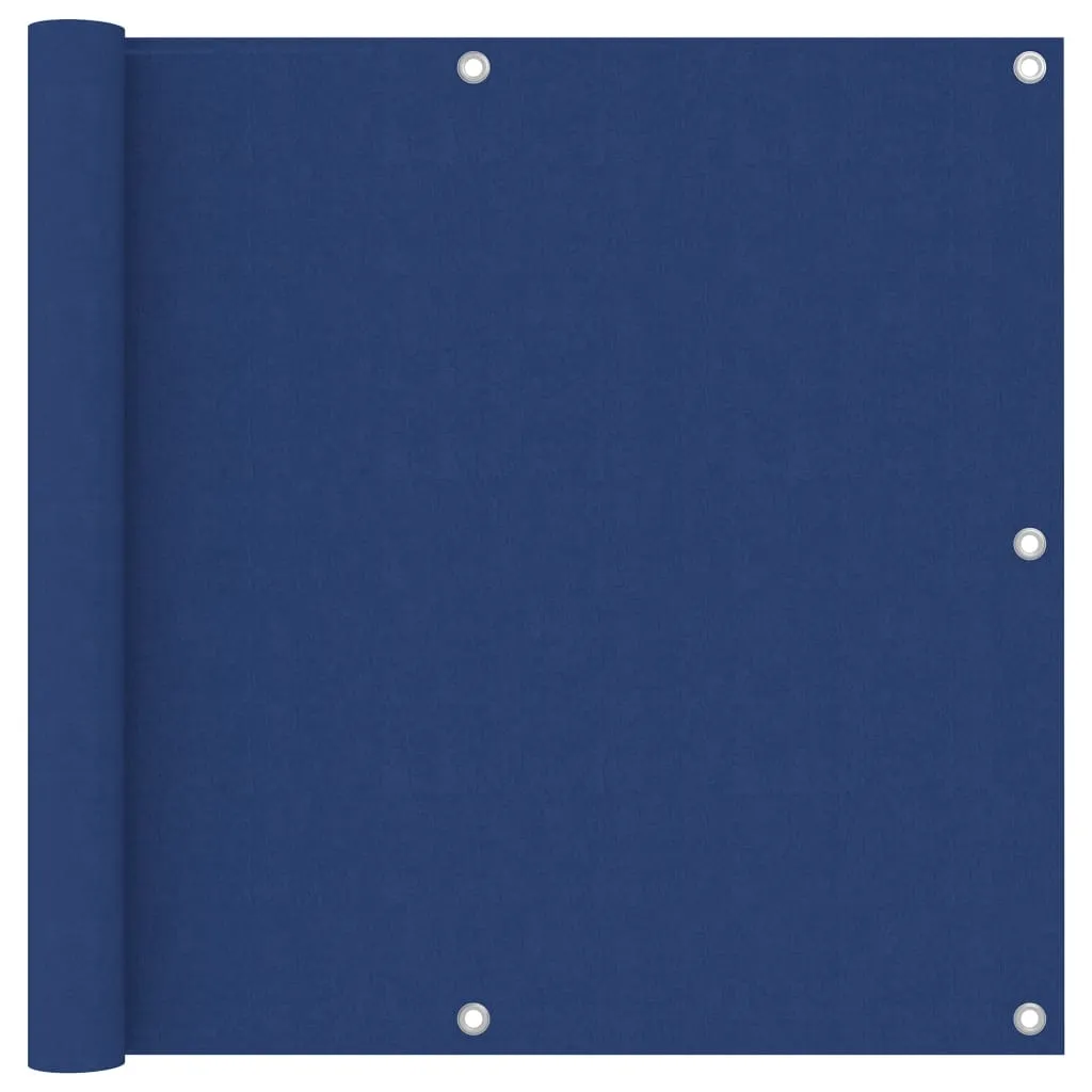 vidaXL Balcony Screen Blue 90x500 cm Oxford Fabric