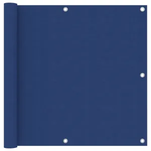 vidaXL Balcony Screen Blue 90x500 cm Oxford Fabric