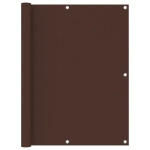 vidaXL Balcony Screen Brown 120x300 cm Oxford Fabric