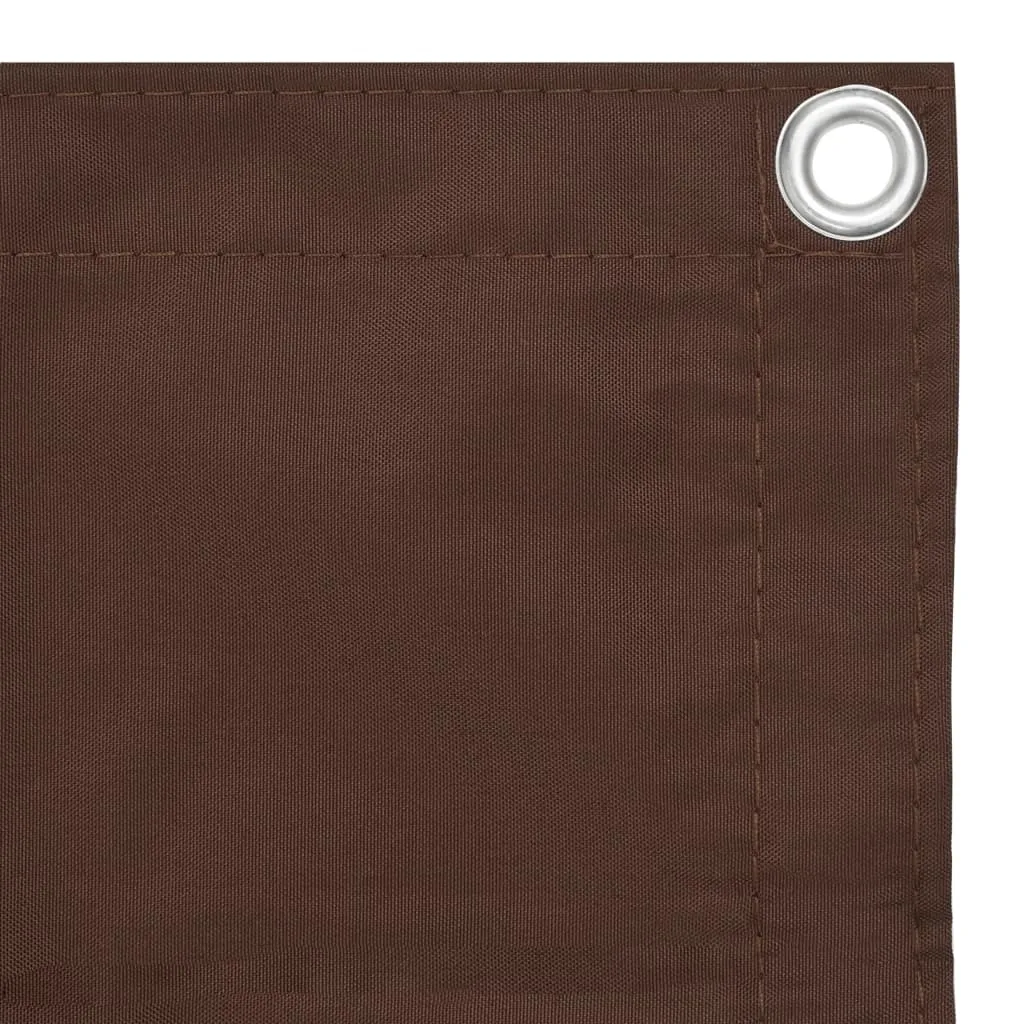 vidaXL Balcony Screen Brown 120x300 cm Oxford Fabric