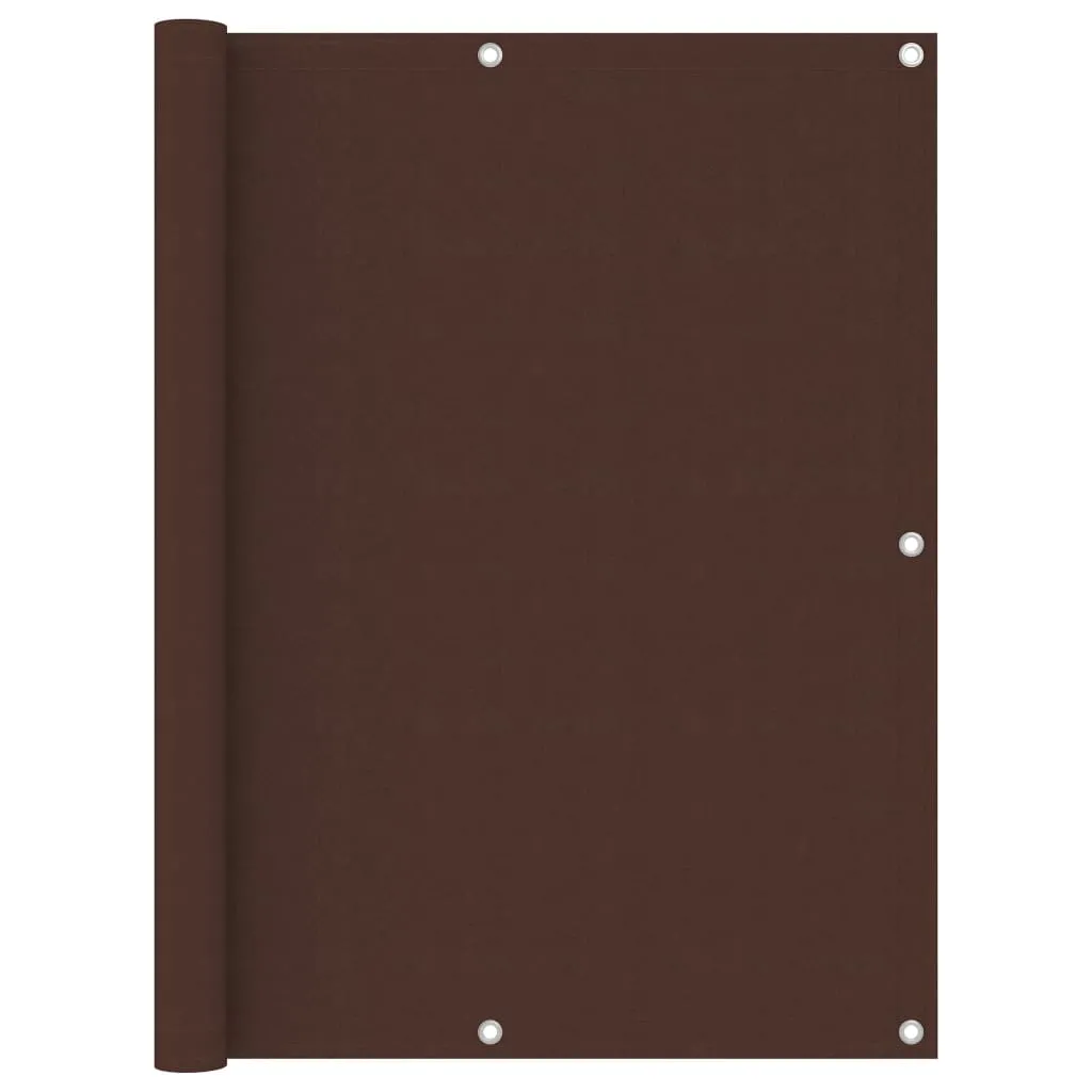 vidaXL Balcony Screen Brown 120x300 cm Oxford Fabric