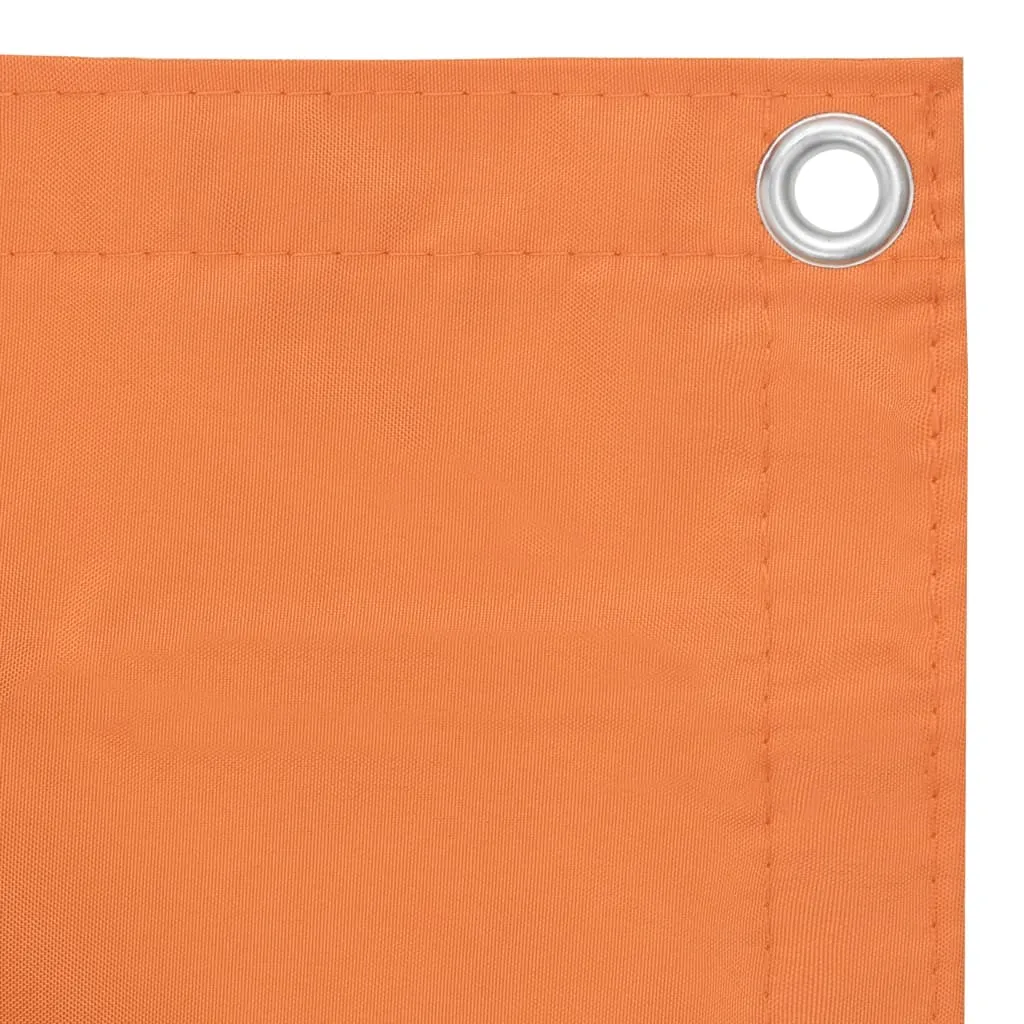vidaXL Balcony Screen Orange 90x400 cm Oxford Fabric