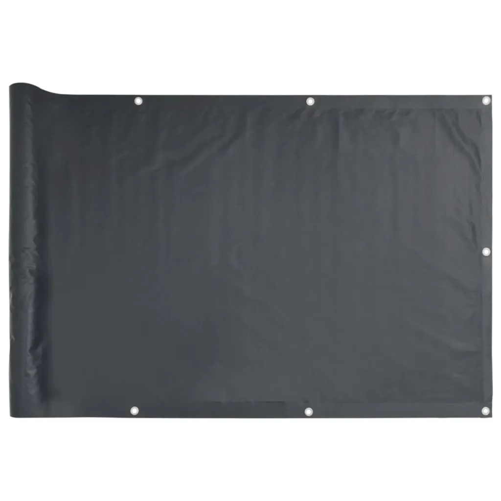 vidaXL Balcony Screen Oxford Fabric 75x400 cm Anthracite
