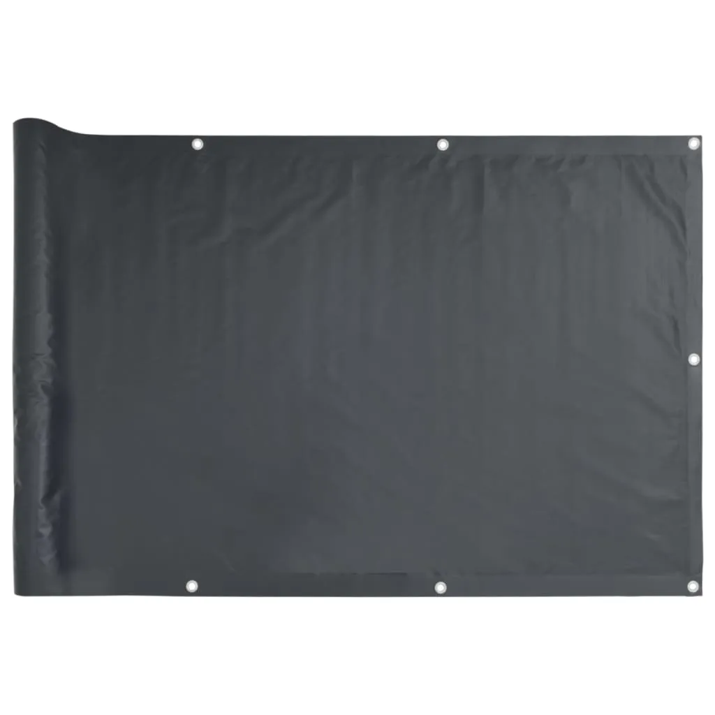 vidaXL Balcony Screen Oxford Fabric 90x600 cm Anthracite
