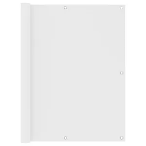 vidaXL Balcony Screen White 120x300 cm Oxford Fabric