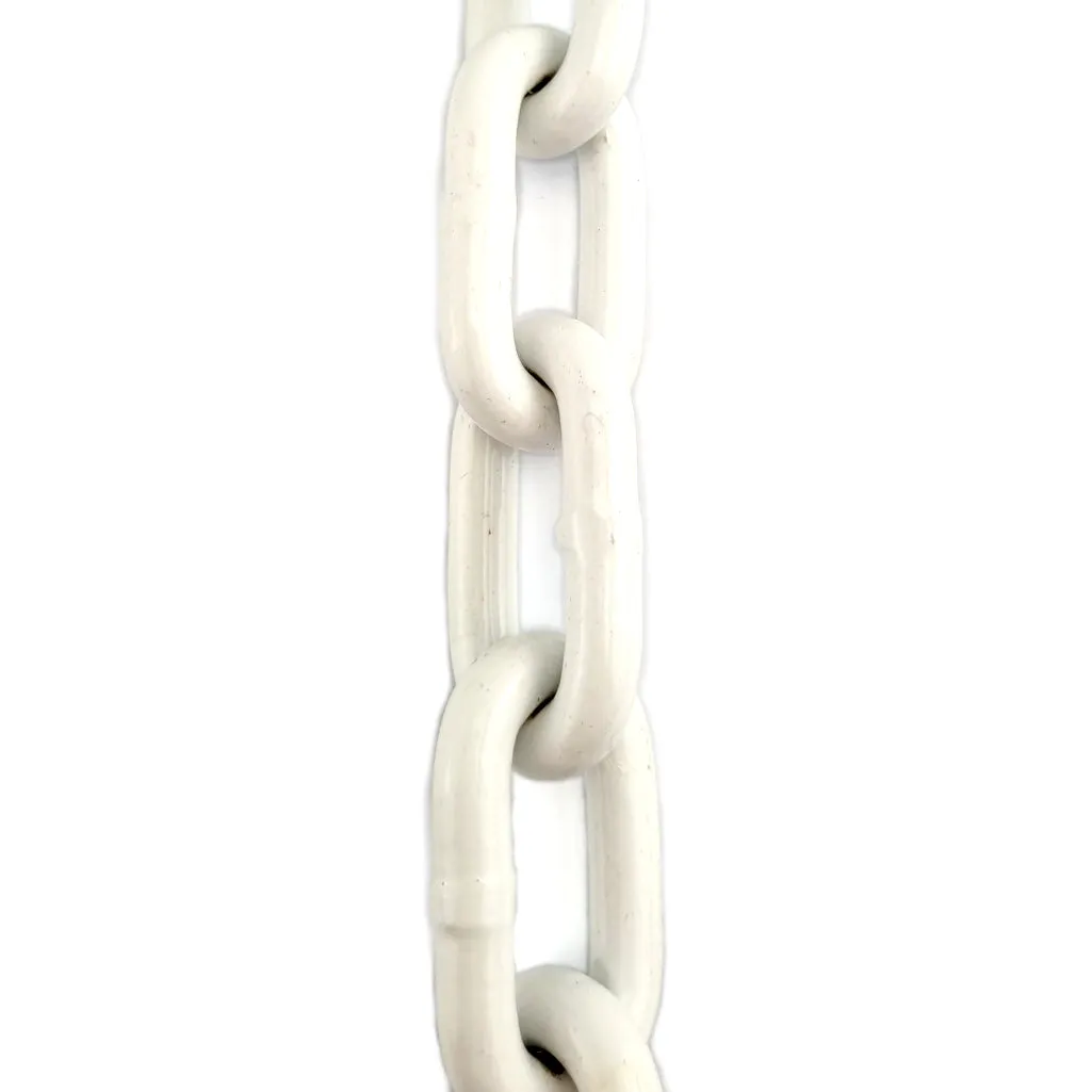 Welded Steel Chain - White Powder Coated