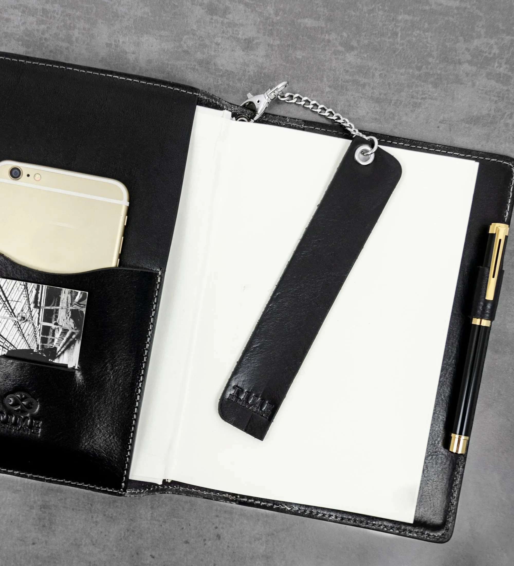 Womens Leather Journal with Refillable A5 Notepad - The Diary of a Nobody
