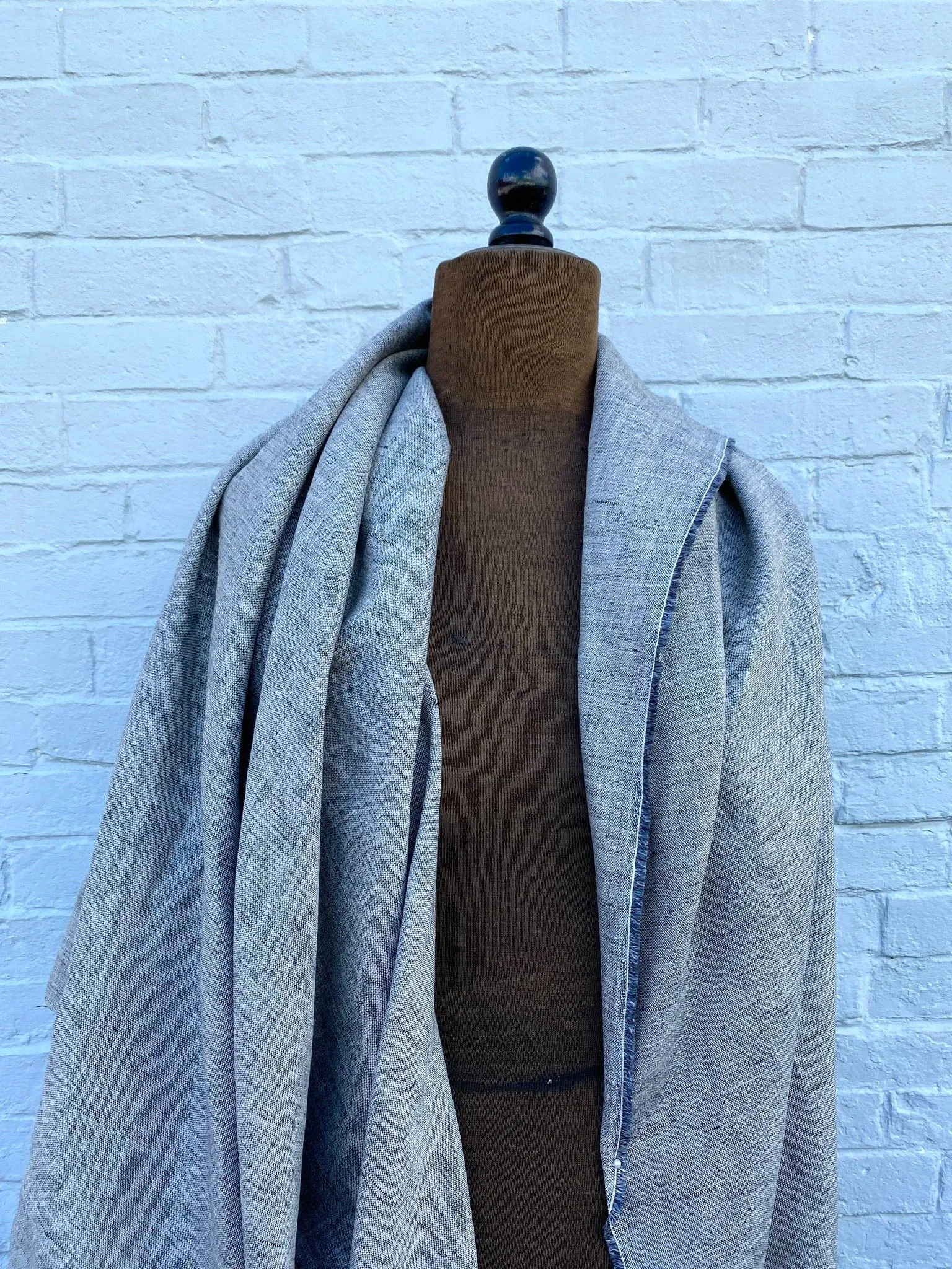 Yarn Dyed 100% Linen in Stone