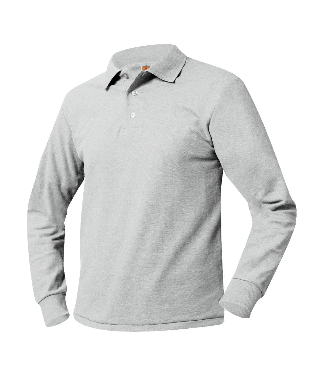 Youth Unlogoed Long Sleeve Polo Shirt