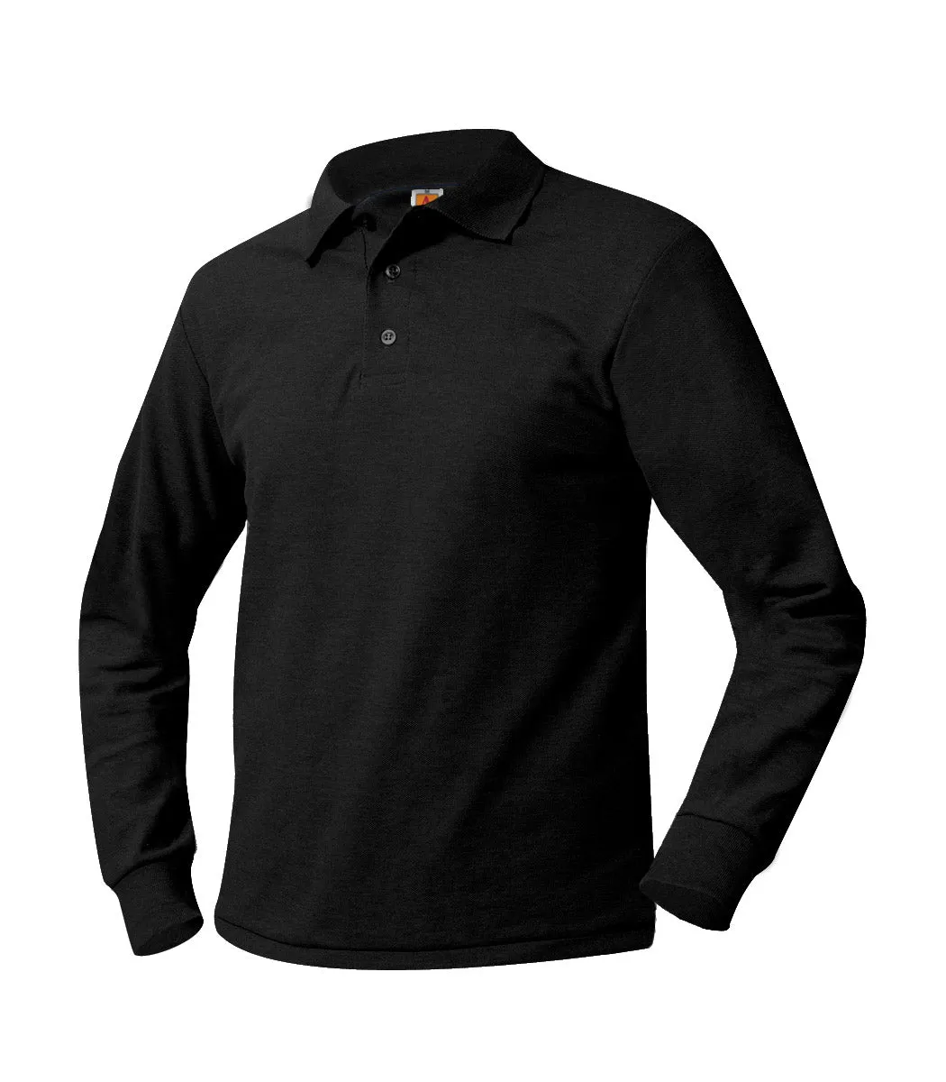 Youth Unlogoed Long Sleeve Polo Shirt