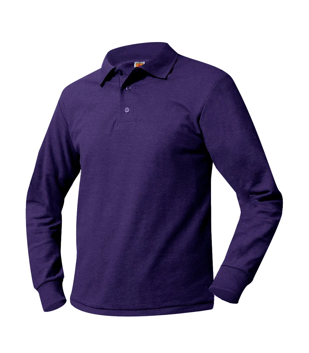 Youth Unlogoed Long Sleeve Polo Shirt
