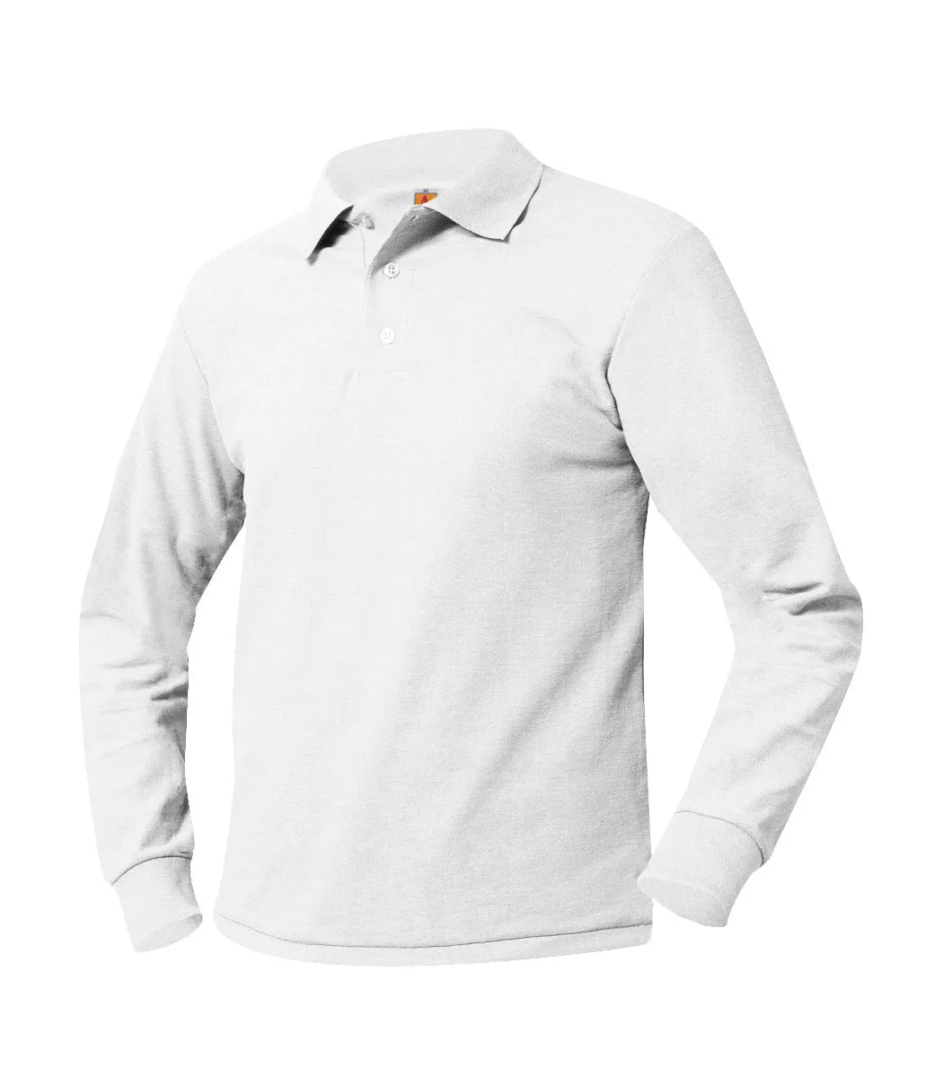 Youth Unlogoed Long Sleeve Polo Shirt