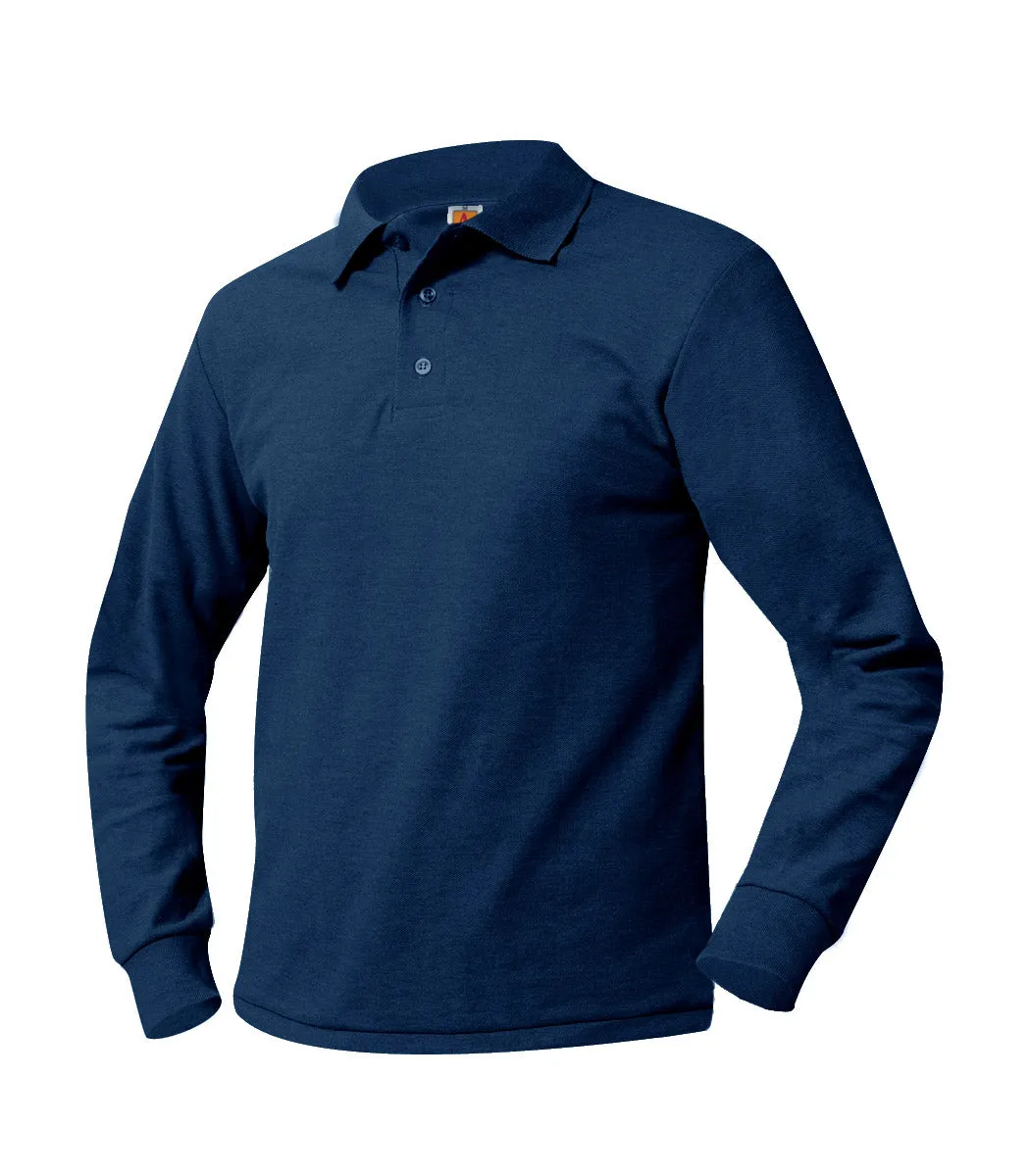 Youth Unlogoed Long Sleeve Polo Shirt