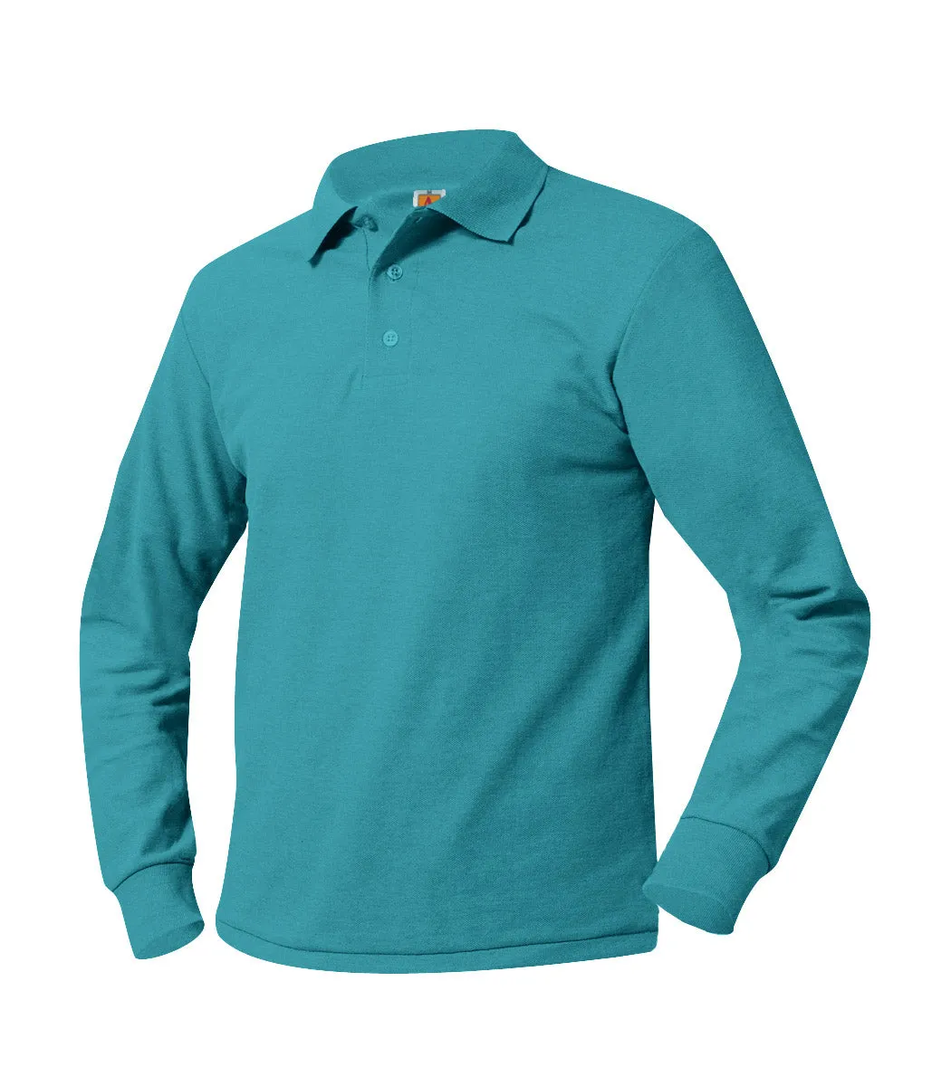 Youth Unlogoed Long Sleeve Polo Shirt