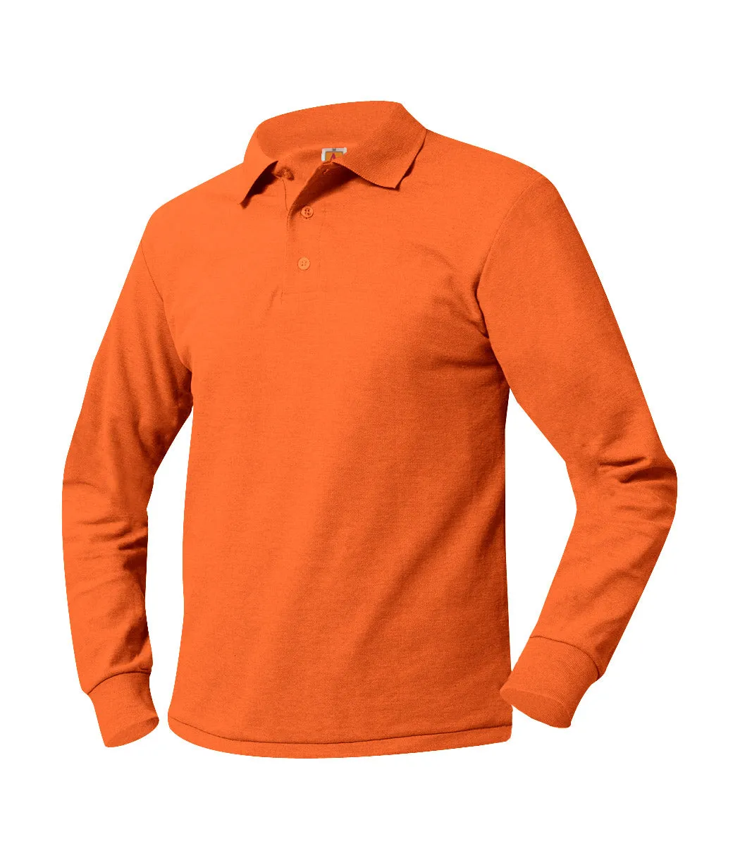 Youth Unlogoed Long Sleeve Polo Shirt