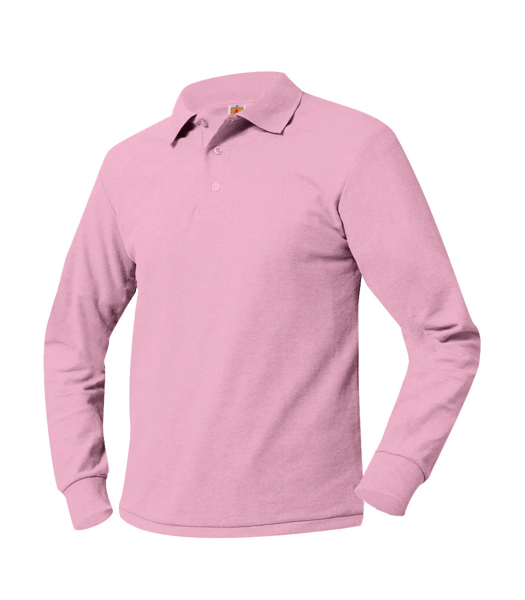 Youth Unlogoed Long Sleeve Polo Shirt