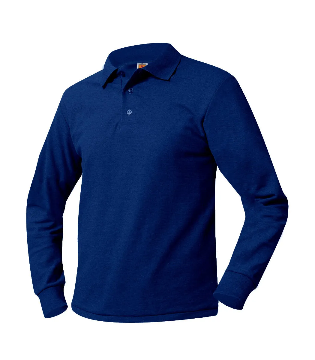 Youth Unlogoed Long Sleeve Polo Shirt